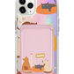 iPhone Magnetic Wallet Holo Case - Playful Cat 1.0