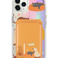 iPhone Magnetic Wallet Holo Case - Playful Cat 1.0