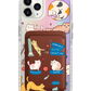 iPhone Magnetic Wallet Holo Case - Playful Cat 2.0