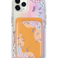 iPhone Magnetic Wallet Holo Case - Batik Floral