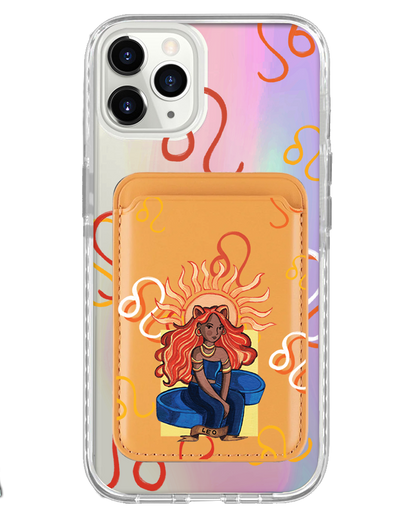 iPhone Magnetic Wallet Holo Case - Leo