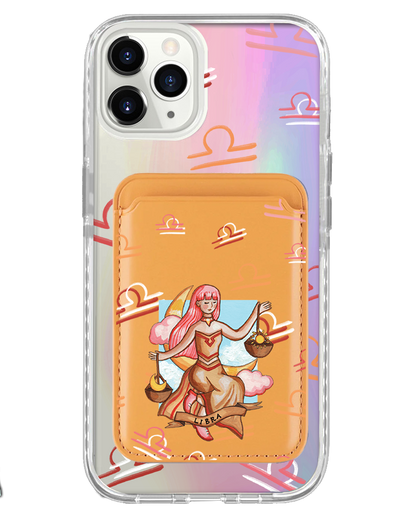 iPhone Magnetic Wallet Holo Case - Libra