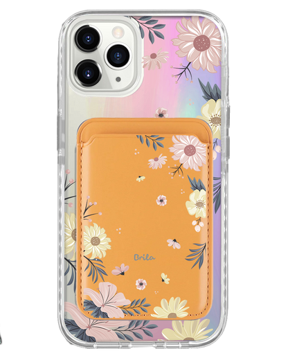 iPhone Magnetic Wallet Holo Case - Margaret