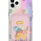 iPhone Magnetic Wallet Holo Case - Rainbow Meow 2.0