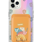 iPhone Magnetic Wallet Holo Case - Rainbow Meow 2.0