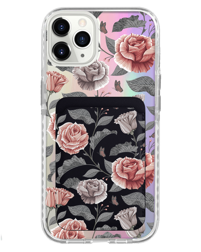 iPhone Magnetic Wallet Holo Case - Rosie