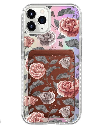 iPhone Magnetic Wallet Holo Case - Rosie