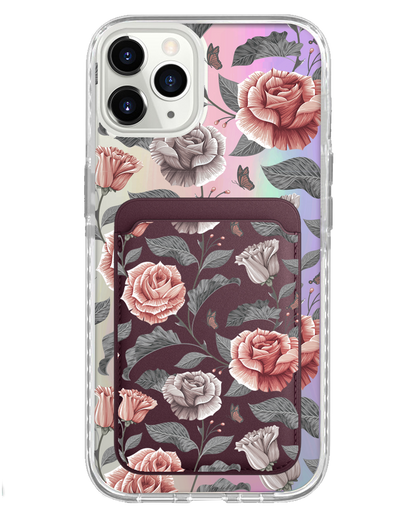 iPhone Magnetic Wallet Holo Case - Rosie