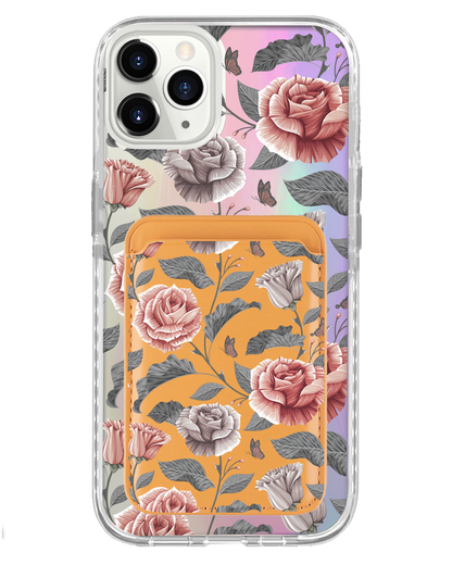 iPhone Magnetic Wallet Holo Case - Rosie