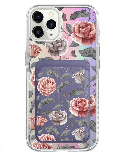 iPhone Magnetic Wallet Holo Case - Rosie
