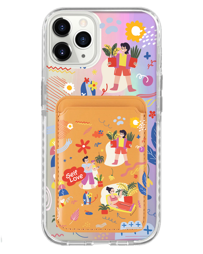 iPhone Magnetic Wallet Holo Case - Self Love Sticker Pack 1.0