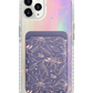 iPhone Magnetic Wallet Holo Case - Sketchy Flower & Butterfly 1.0