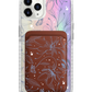 iPhone Magnetic Wallet Holo Case - Sketchy Flower & Butterfly 2.0