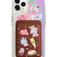 iPhone Magnetic Wallet Holo Case - Sweet Cafe