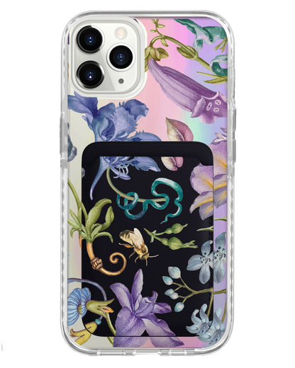iPhone Magnetic Wallet Holo Case - Violetta