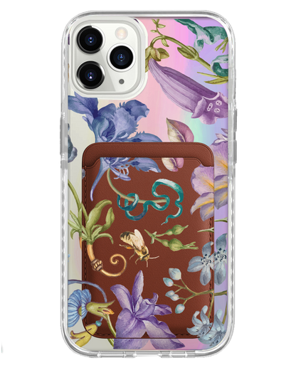 iPhone Magnetic Wallet Holo Case - Violetta