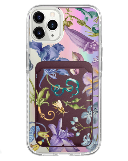 iPhone Magnetic Wallet Holo Case - Violetta
