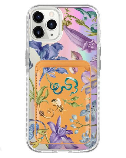 iPhone Magnetic Wallet Holo Case - Violetta