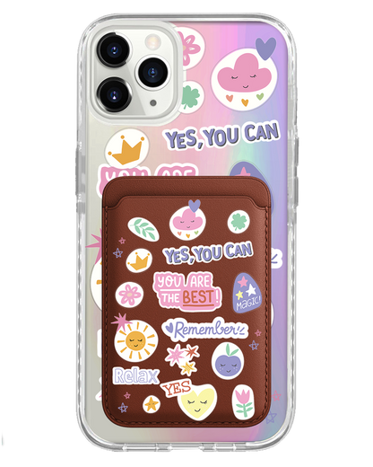 iPhone Magnetic Wallet Holo Case - You are the Best 2.0