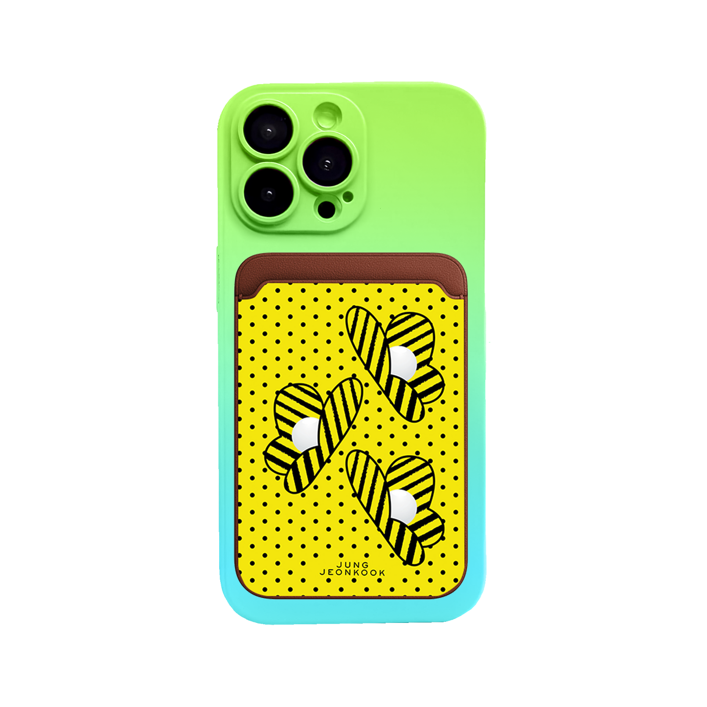 iPhone Magnetic Wallet Silicone Case - Honey
