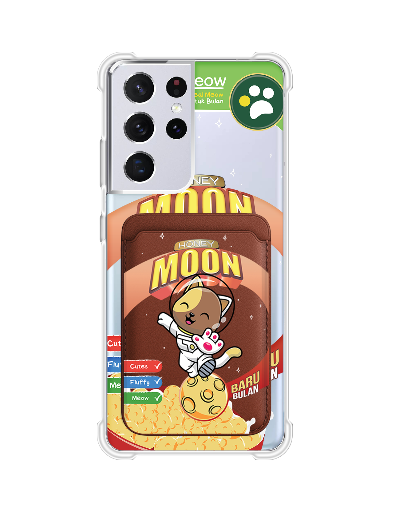 Android Magnetic Wallet Case - Honey Moon