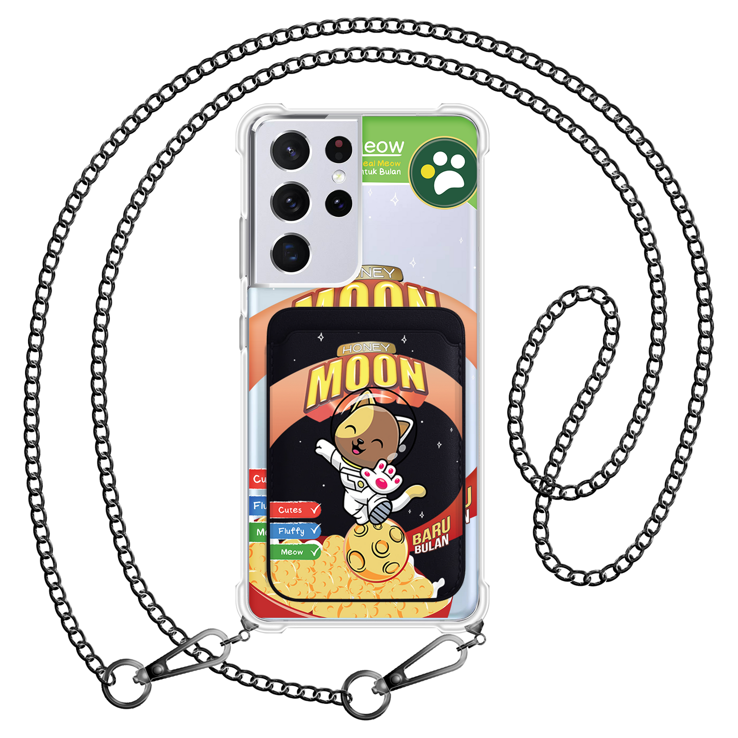 Android Magnetic Wallet Case - Honey Moon