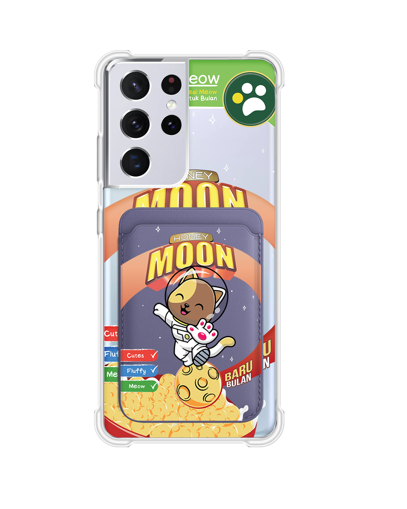 Android Magnetic Wallet Case - Honey Moon