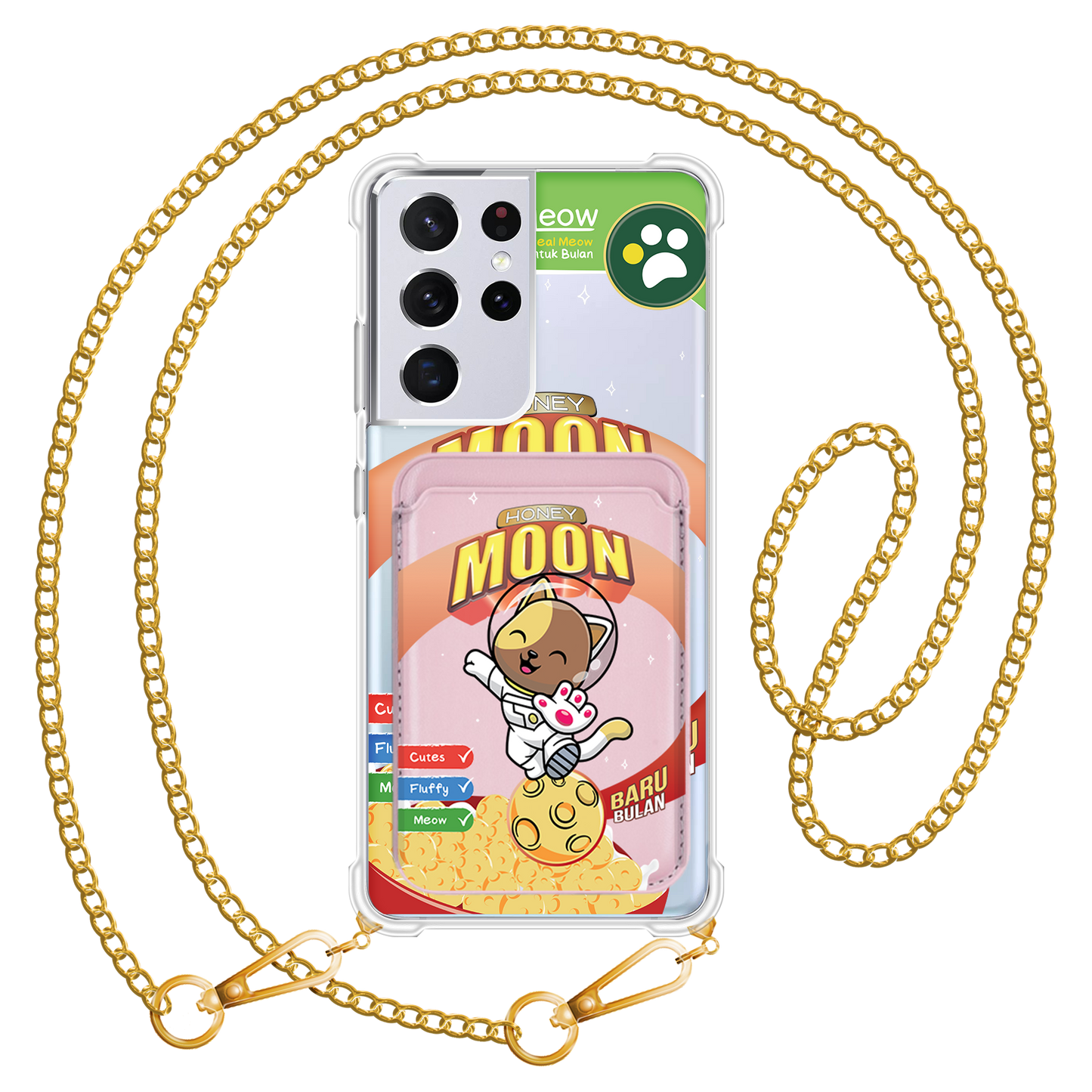 Android Magnetic Wallet Case - Honey Moon