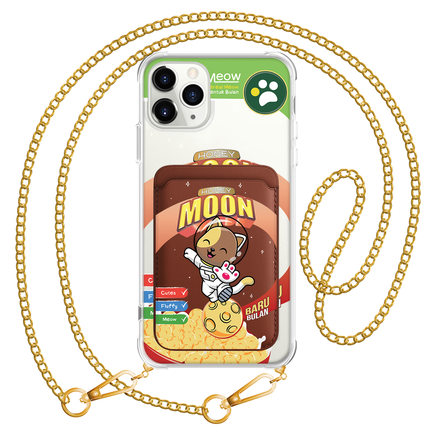iPhone Magnetic Wallet Case - Honey Moon