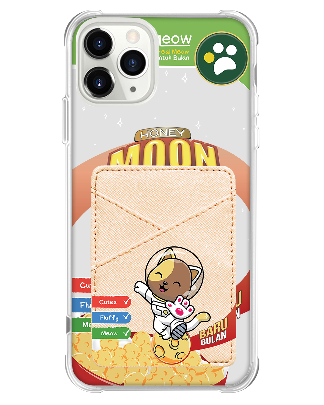 iPhone Phone Wallet Case - Honey Moon