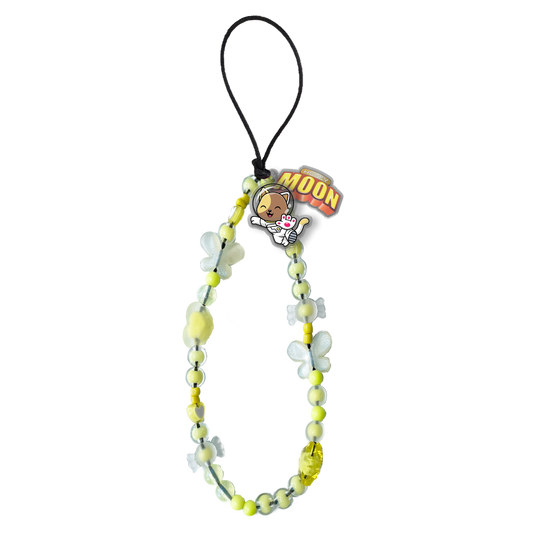 Beaded Strap with Acrylic Charm  - Honey Moon