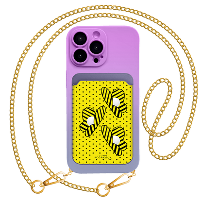 iPhone Magnetic Wallet Silicone Case - Honey