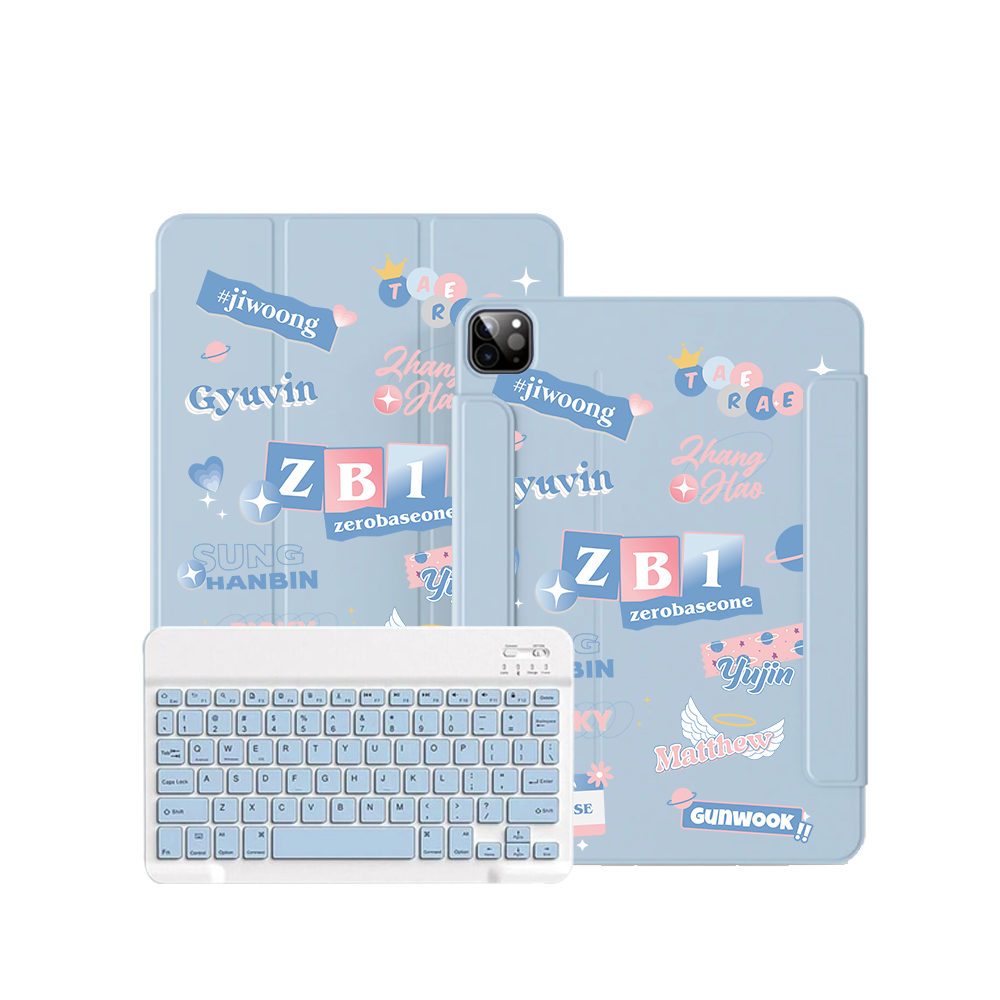 iPad Wireless Keyboard Flipcover - Zerobaseone Members