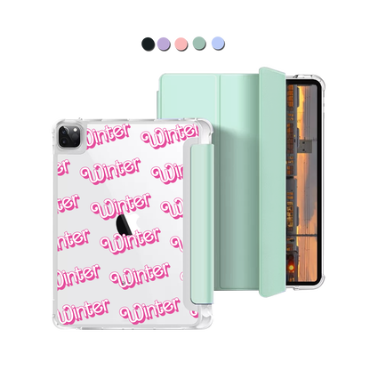 iPad Macaron Flip Cover - Barbie Monogram