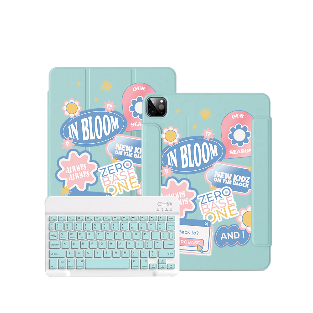 iPad / Android Tab Wireless Keyboard Flipcover - Zerobaseone Song Sticker Pack