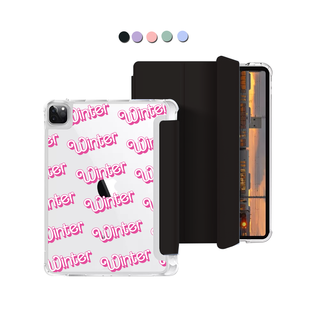iPad Macaron Flip Cover - Barbie Monogram
