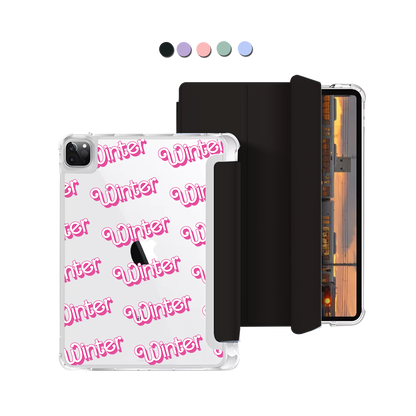 iPad Macaron Flip Cover - Barbie Monogram