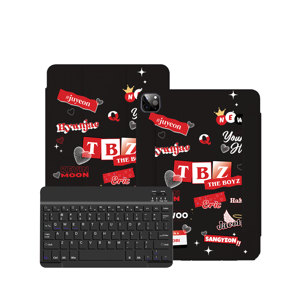 iPad / Android Tab Wireless Keyboard Flipcover - The Boyz Members