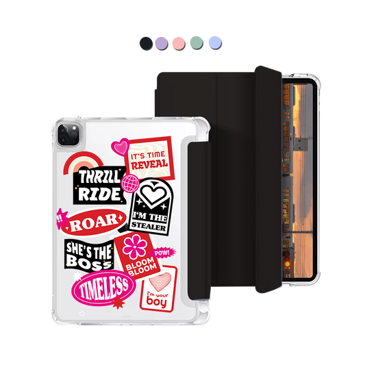 iPad Macaron Flip Cover - The Boyz Song Sticker Pack