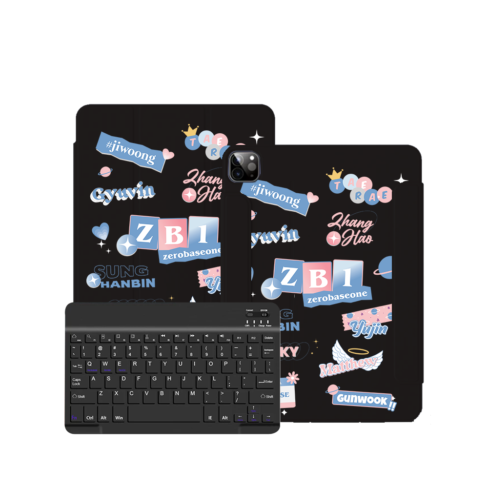iPad Wireless Keyboard Flipcover - Zerobaseone Members