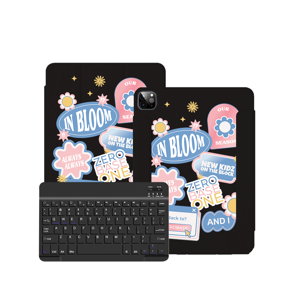 iPad / Android Tab Wireless Keyboard Flipcover - Zerobaseone Song Sticker Pack