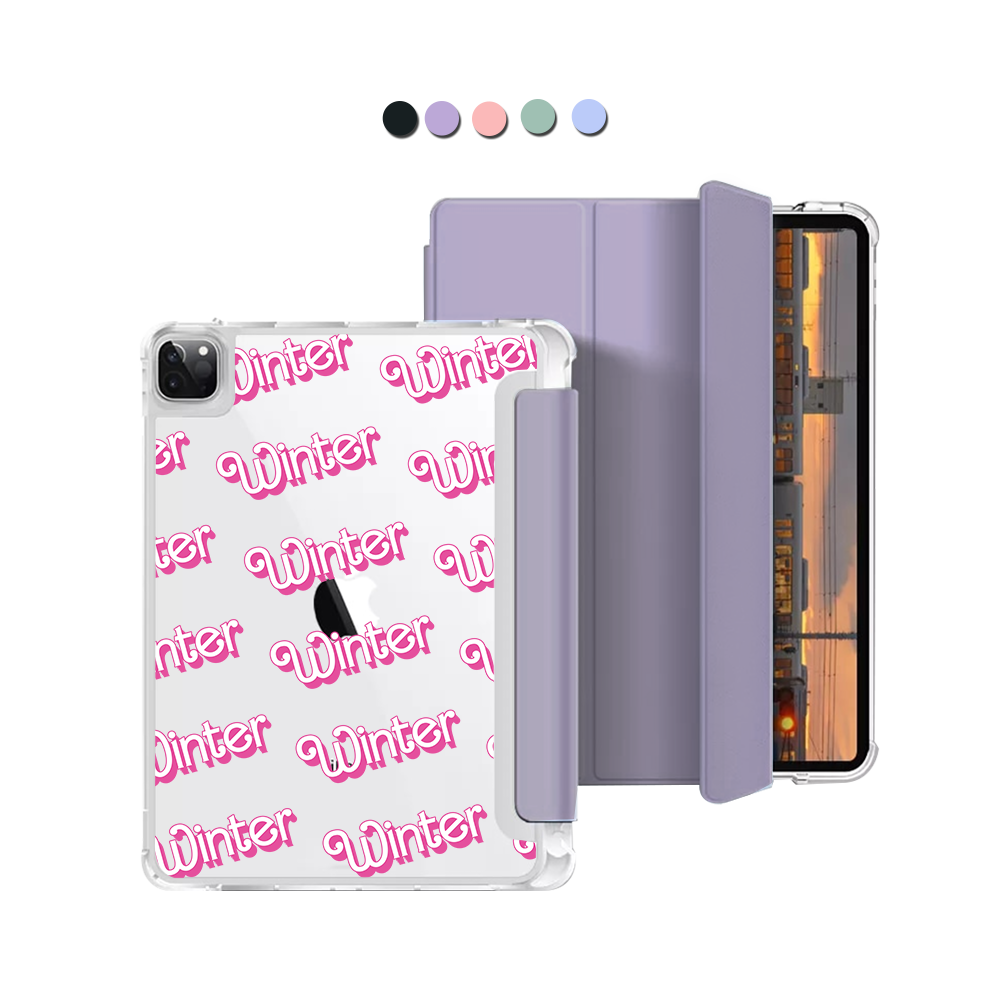 iPad Macaron Flip Cover - Barbie Monogram