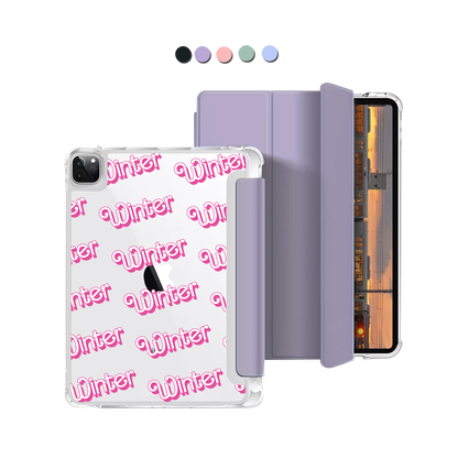 iPad Macaron Flip Cover - Barbie Monogram
