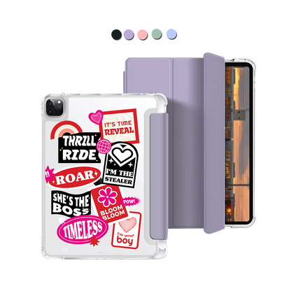 iPad Macaron Flip Cover - The Boyz Song Sticker Pack