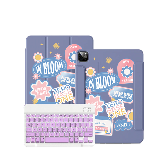 iPad / Android Tab Wireless Keyboard Flipcover - Zerobaseone Song Sticker Pack