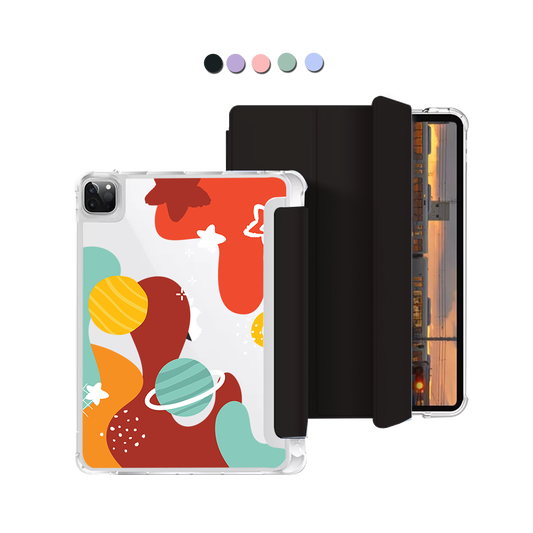 iPad Macaron Flip Cover - Abstract Planet 2.0