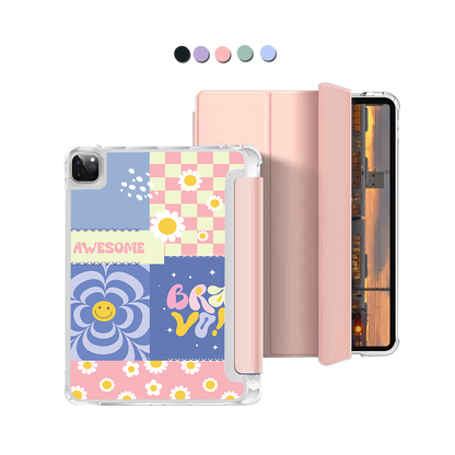 iPad Macaron Flip Cover - Abstract Quotes 4.0