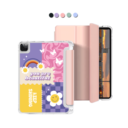 iPad Macaron Flip Cover - Abstract Quotes 5.0