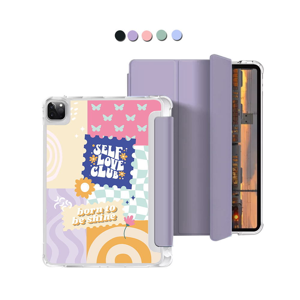 iPad Macaron Flip Cover - Abstract Quotes 7.0