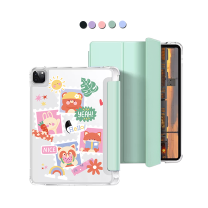 iPad Macaron Flip Cover - Animal Squad